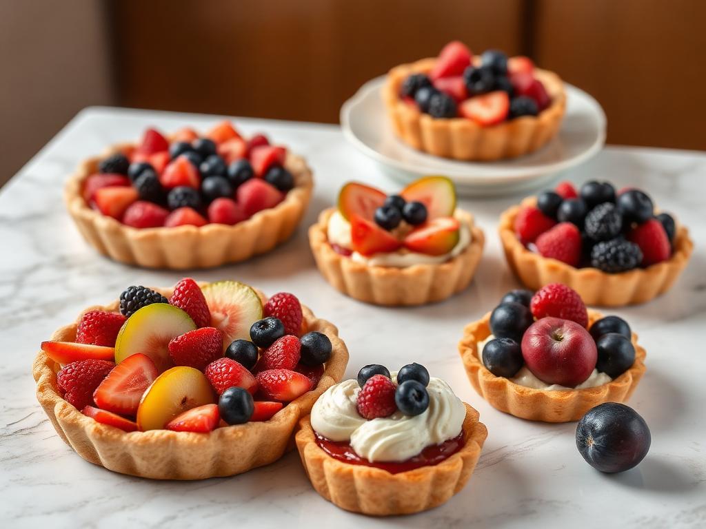 Seasonal fruit pastries made with market produce